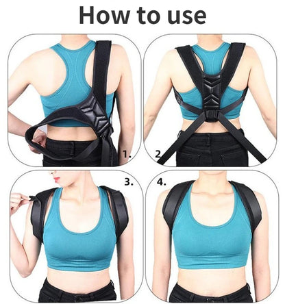 Back Shoulder Posture Corrector Adjustable Belt Clavicle Spine Support Reshape Your Body Home Office Sport Upper Back Neck Brace