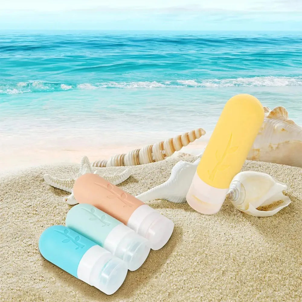 Hydrating Makeup Dispensing Bottles Portable Lotions Shampoos Traveling Refillable Squeezed Empty Bottles Cosmetic Containers