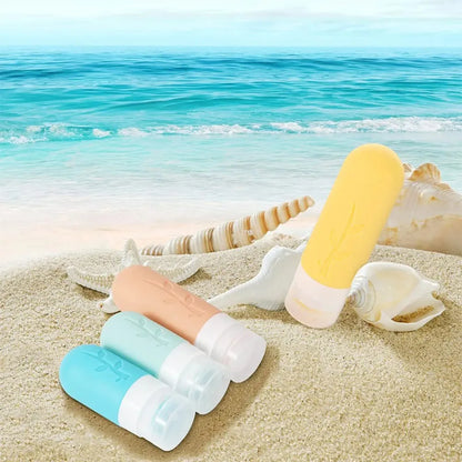 Hydrating Makeup Dispensing Bottles Portable Lotions Shampoos Traveling Refillable Squeezed Empty Bottles Cosmetic Containers