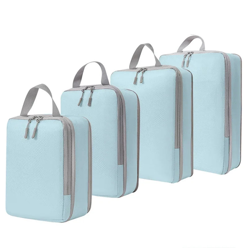 Portable Travel Compression Packing Cubes Bag Suitcase Clothes Handbag Travel Bag drawers for clothes folding bag hand big bags