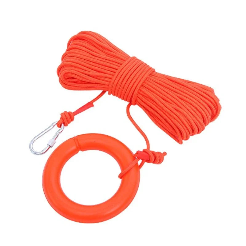 2pcs Lifesaving Ropes Water Floating Rope Outdoor Outdoor Safety Equipment Wear Resistant Saving Rope Rescue Line for Fishing