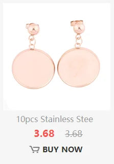 3pcs Stainless Steel Cuff Bracelet Base Blanks Fit 12mm Heart Cabochon Bangle Bezel Setting Trays Diy Jewelry Findings