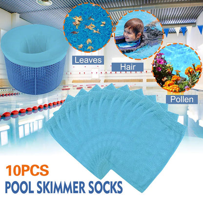 Pool Skimmer Socks Pool Cleaning Reusable Savers Nylon Mesh for Filters Baskets Skimmers Swimming Pool Accessories