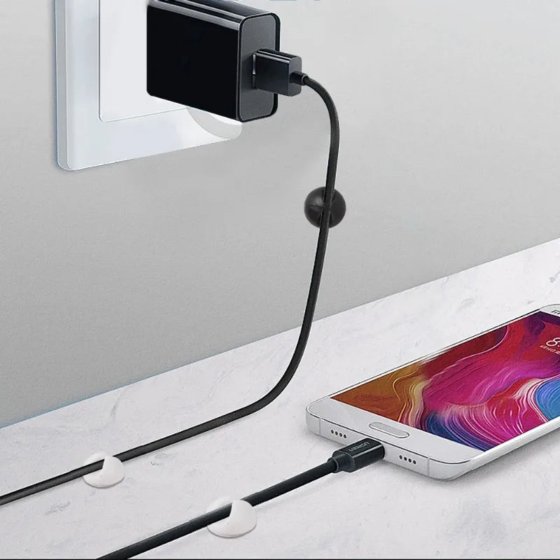 Cable Clip Adhesive Silicone Cable Holders Organizer Desk Cable Management Clips Wire Cord Holder In Office Home Car
