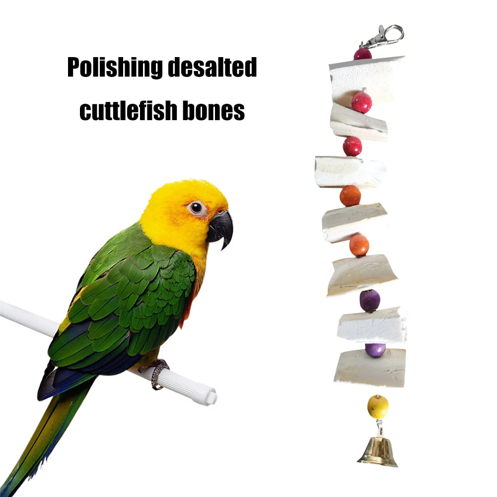 Cuttlefish Bone Natural Parrot Calcium Supplements Bird Food Pick Stone Molars Chewing Toy for Cockatiel Parakeet Parrot