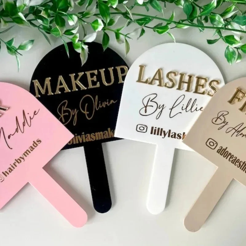 Lash Artist Social Media Face Prop  Personalised  Aesthetics Sign  Lash Sign  Salon Decor