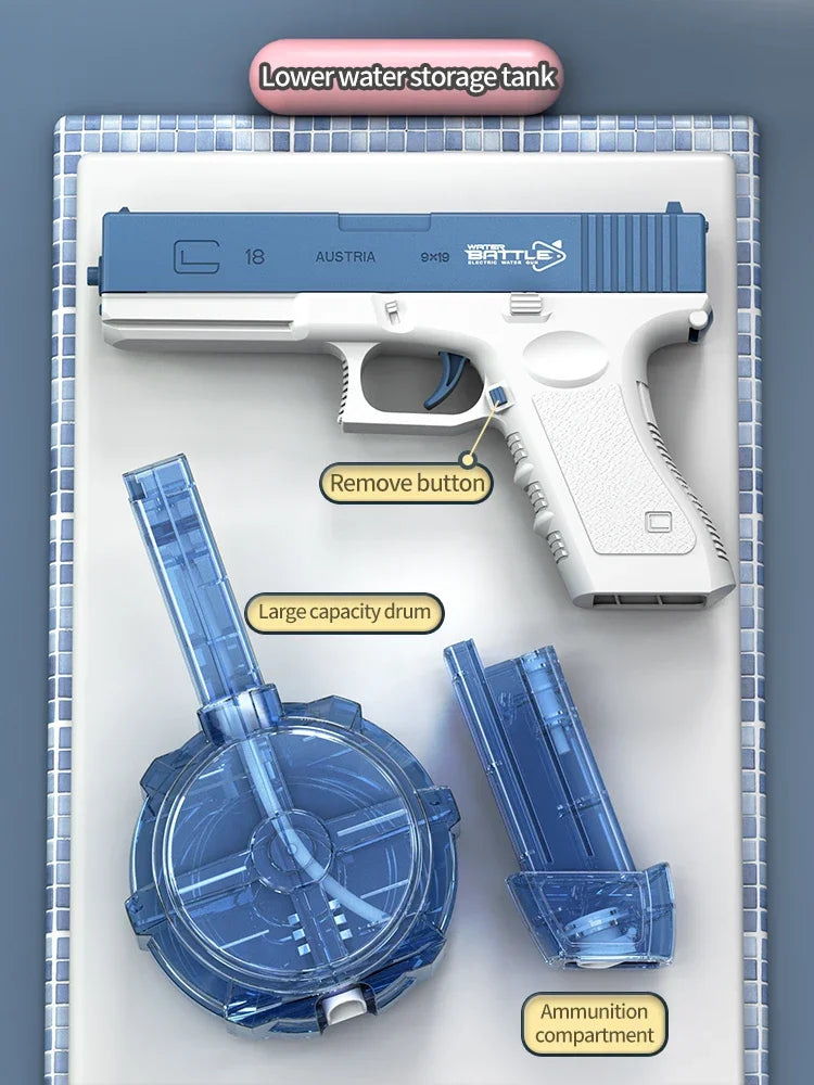 Electric Water Gun Toy Portable Automatic  Electric Burst Water Gun Kids Outdoor Water Toys