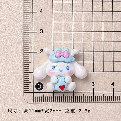 100pcs Cartoon porker Sanrio diy resin accessories accessories handmade hairpins mobile phone cases headwear supplies