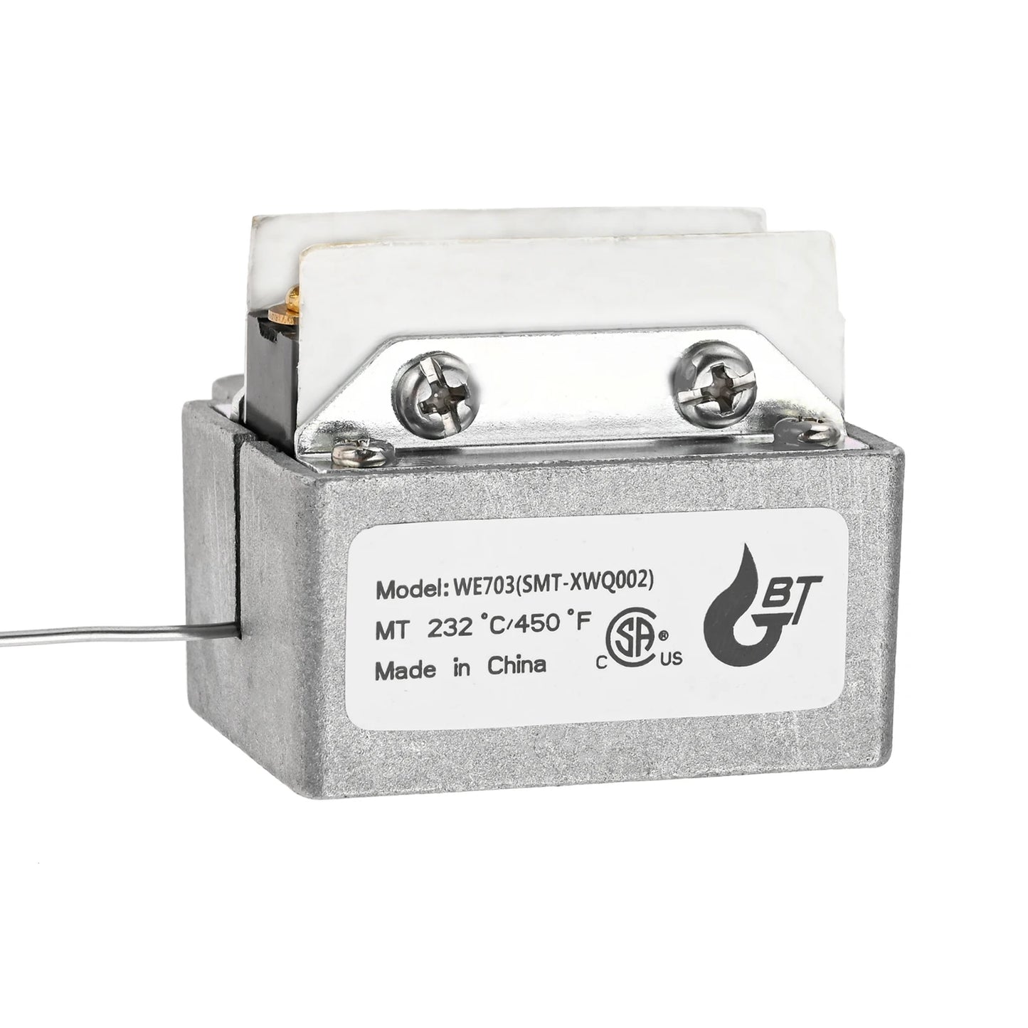 232℃ /450℉ Thermostat High Limit Safety Fryer Switch For 3/8 "-18 NPT 1177 Gas Fryer High Limit Safety Deep Fryer Thermostats