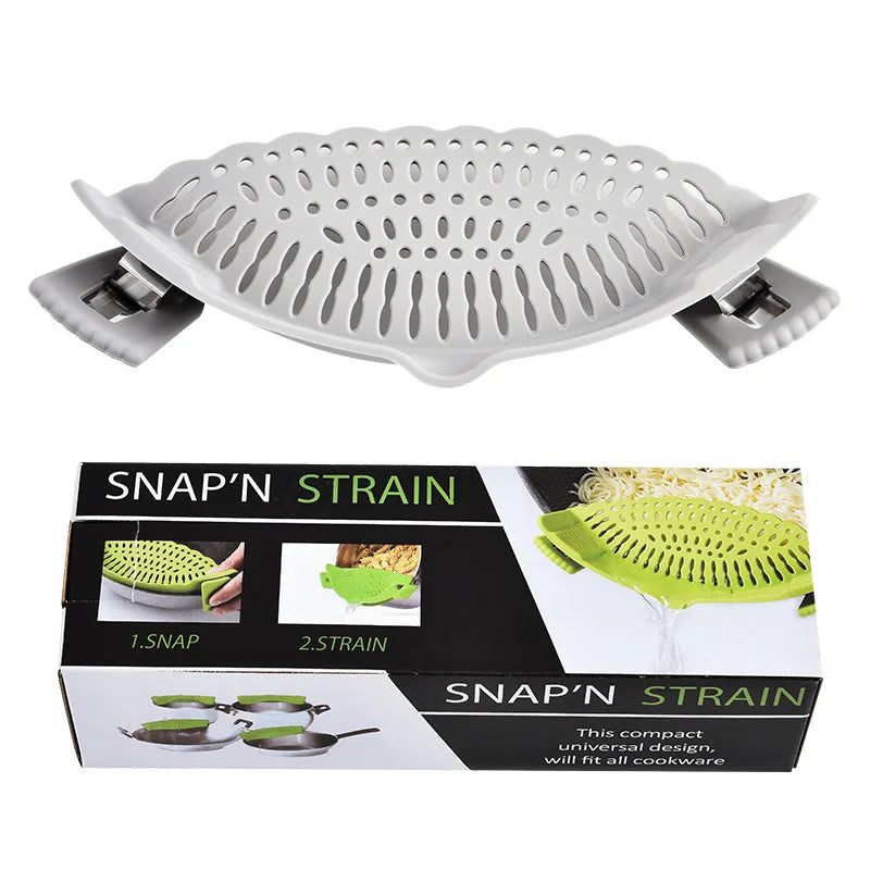 1pc, Strainer, Pot Strainer, Adjustable Clip On Strainer For Pots Pans And Bowls, Kitchen Pot Strainer