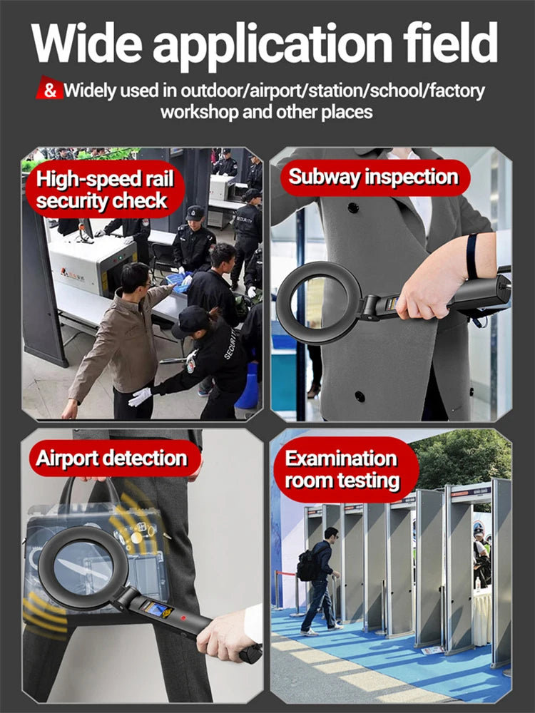 Handheld Metal Detector High Sensitivity Metal Detector Underground Multipurpose Metal Finder Buzzer & Vibration Alarm