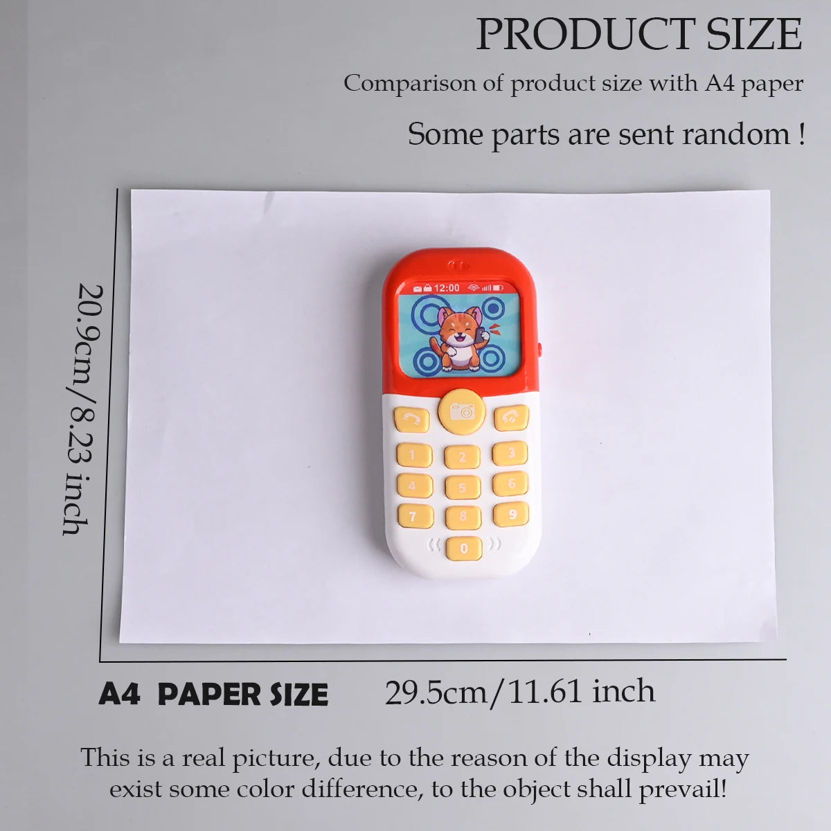 Smartphone Toys, Baby Phone with Music and Light Sound Interact Simulate Making Phone Calls, Gifts for Kids not Include Battery