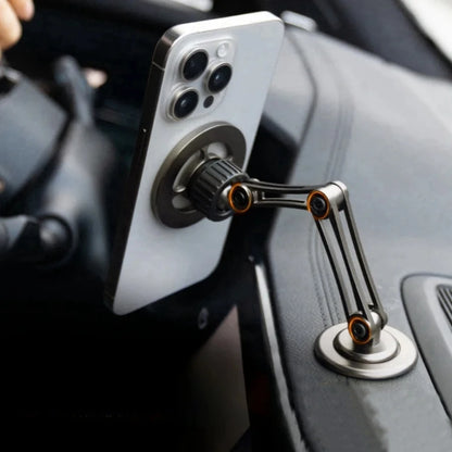 Magnetic Car Phone Stand - Scalable, 360 ° Rotating Foldable, Compatible with All Phones, Suitable for All Scenarios
