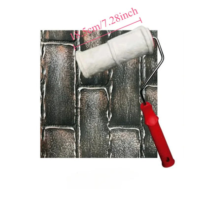 Paint Roller Painting Tool for Wall Rubber Protection Stamp Polyurethane Textured Paint Pottery Wheel Embossed Paint Roller