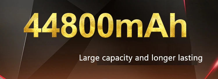 12V Power Bank 24V 18650  Rechargeable Lithium Battery 5V 24V Power Bank Auxiliary 44800Mah Power Bank 12V Mobile Power Supply