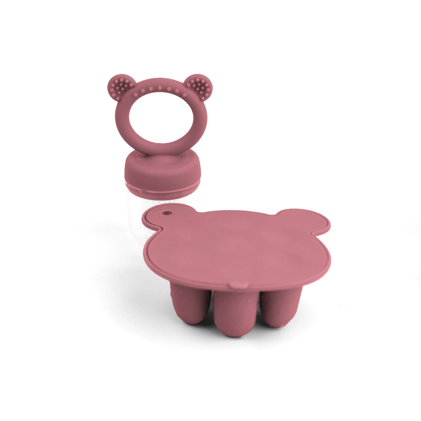 Latest Animal Design Bear Set Fruit Feeder Breast Milk Freezer Tray Food Soup Silicone Freezer Tray Silicone Popsicle Mold