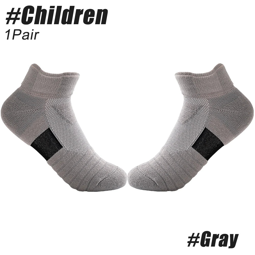 Anti-slip sports socks for men, solid color compression socks for cycling, running, football, basketball, soccer, 1pair