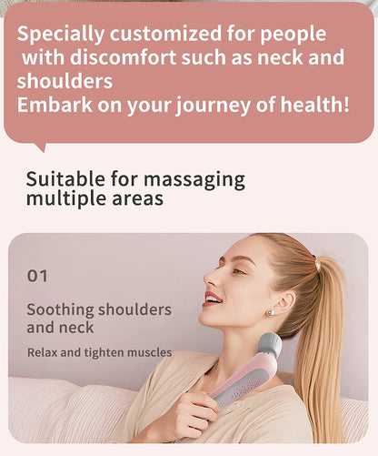 New Portable handheld massager USB rechargeable multifunctional full body massage gun relax neck back legs and waist masajeador