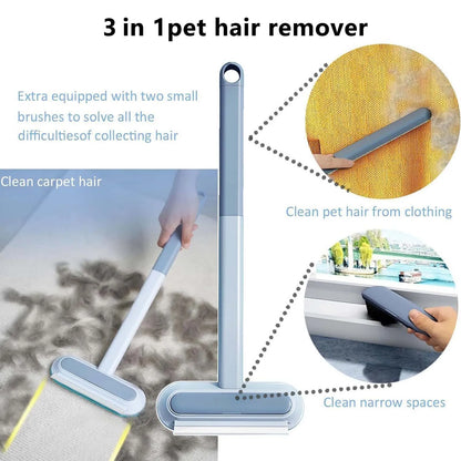 Multifunctional Pet Hair Remover Skin-friendly Hair Removal Brush Pet Shedding Cleaning Tool for Dogs Cats Pet Supplies