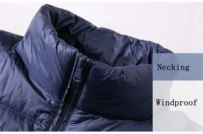 Winter Men's Down Jacket Ultra Light Down Jacket Men Windbreaker Feather Jacket Man Lightweight Portable Warm Coat Down Jacket