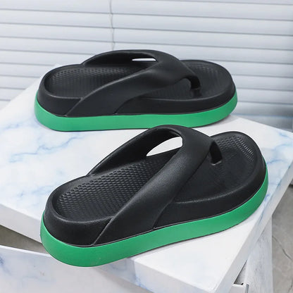 Woman Flip Flops Popular Design Shoes 2025 Trend Platform Casual Sandals Outdoor Non-slip Slippers Unique Features Flat Sandals