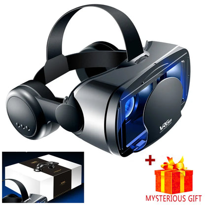 Virtual Reality 3D VR Headset Smart Glasses Helmet for Smartphones Cell Phone Mobile 7 Inches Lenses Binoculars Goggles Devices
