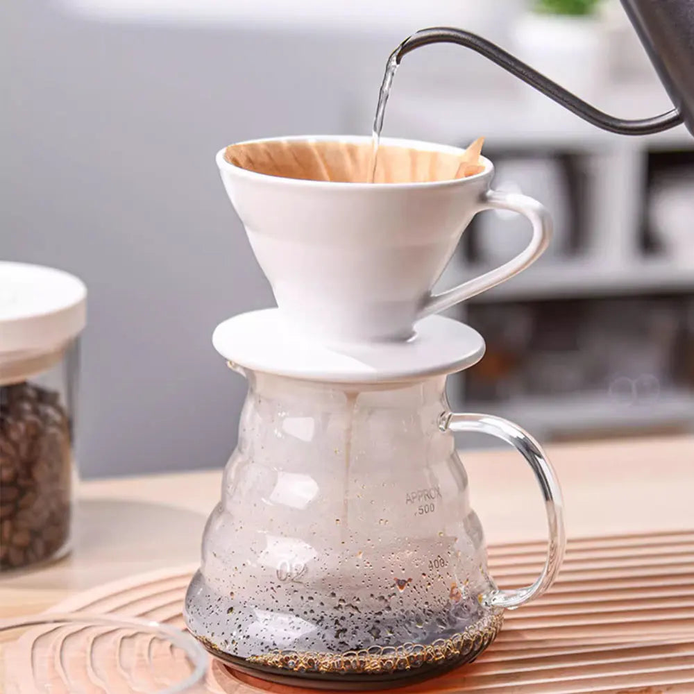 Coffee Pot Set Sharing Pot Coffee Filter Cup Hand Brew Coffee Set Reusable Coffee Utensils Coffee Servers Accessories