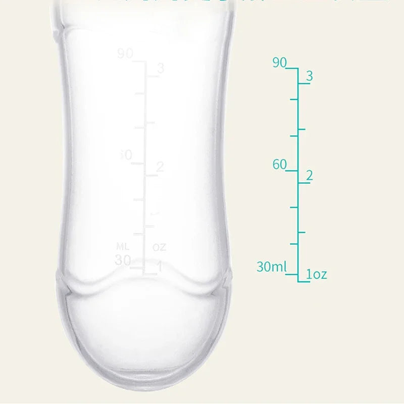 Squeezing Feeding Bottle Silicone Newborn Baby Training Rice Cereal  Food Spoon Supplement Feeder Safe Useful Tableware for Kids