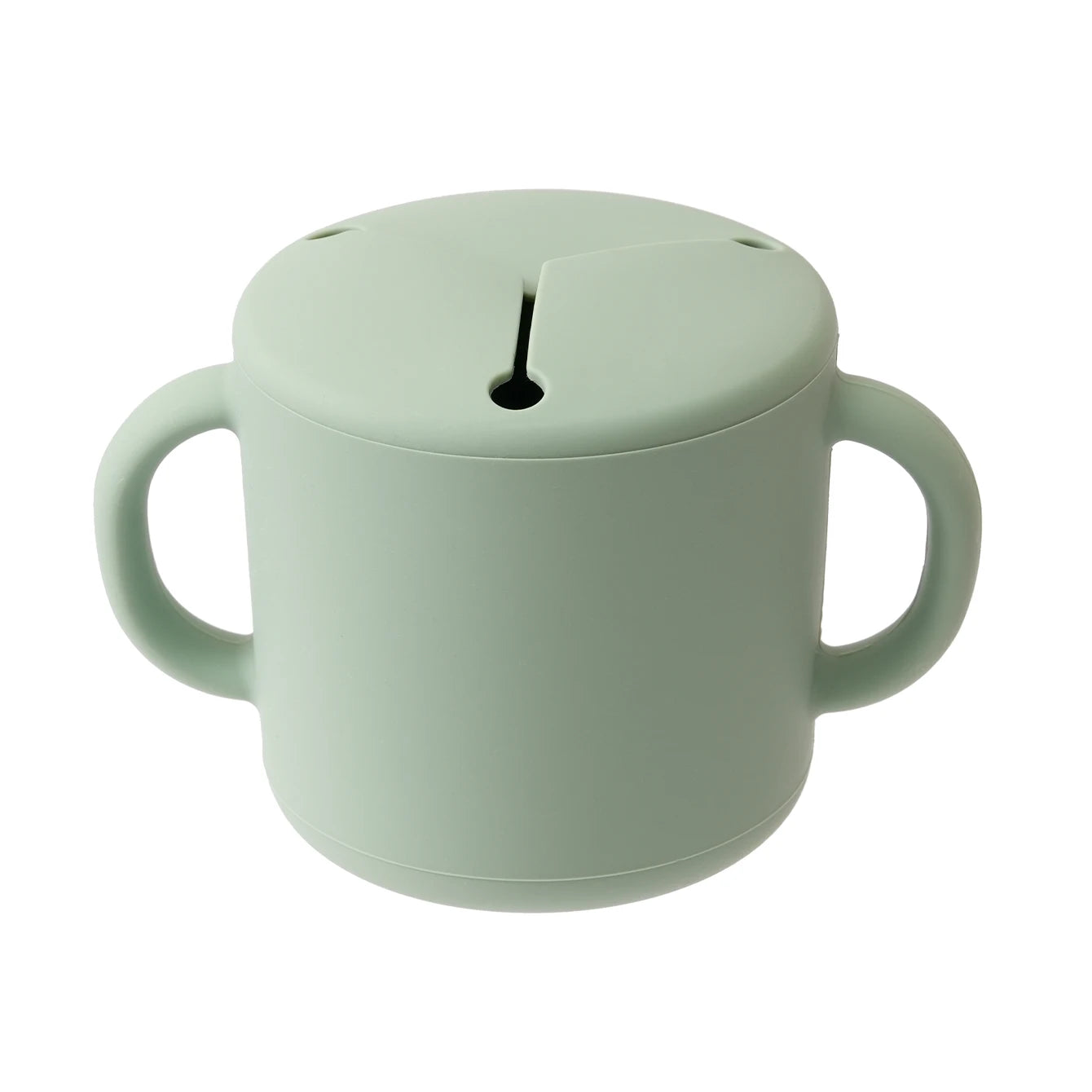 1PCS Baby Silicone Double Handle Snack Cup BPA Free Portable Feeding Food Baby Snack Container Baby Snack Box Cup Baby Stuff