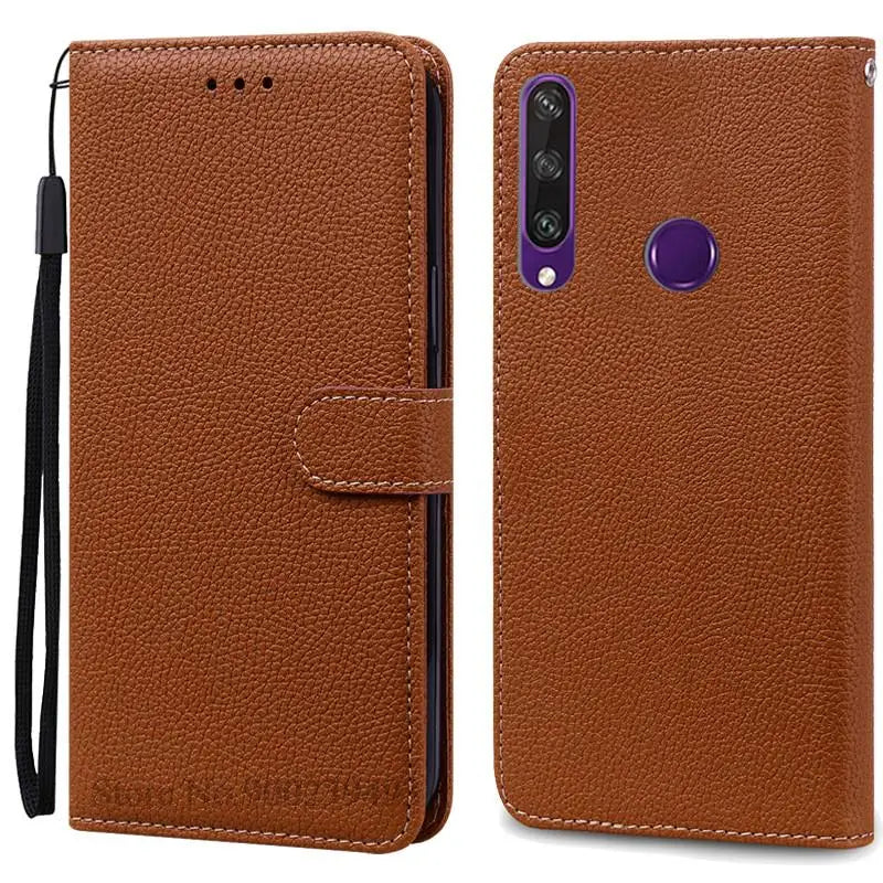 For Huawei Y6P Case Leather Wallet Flip Case For Huawei Y6p Case MED-LX9N Soft Full Cover Coque Fundas for Huawei Y6P Case