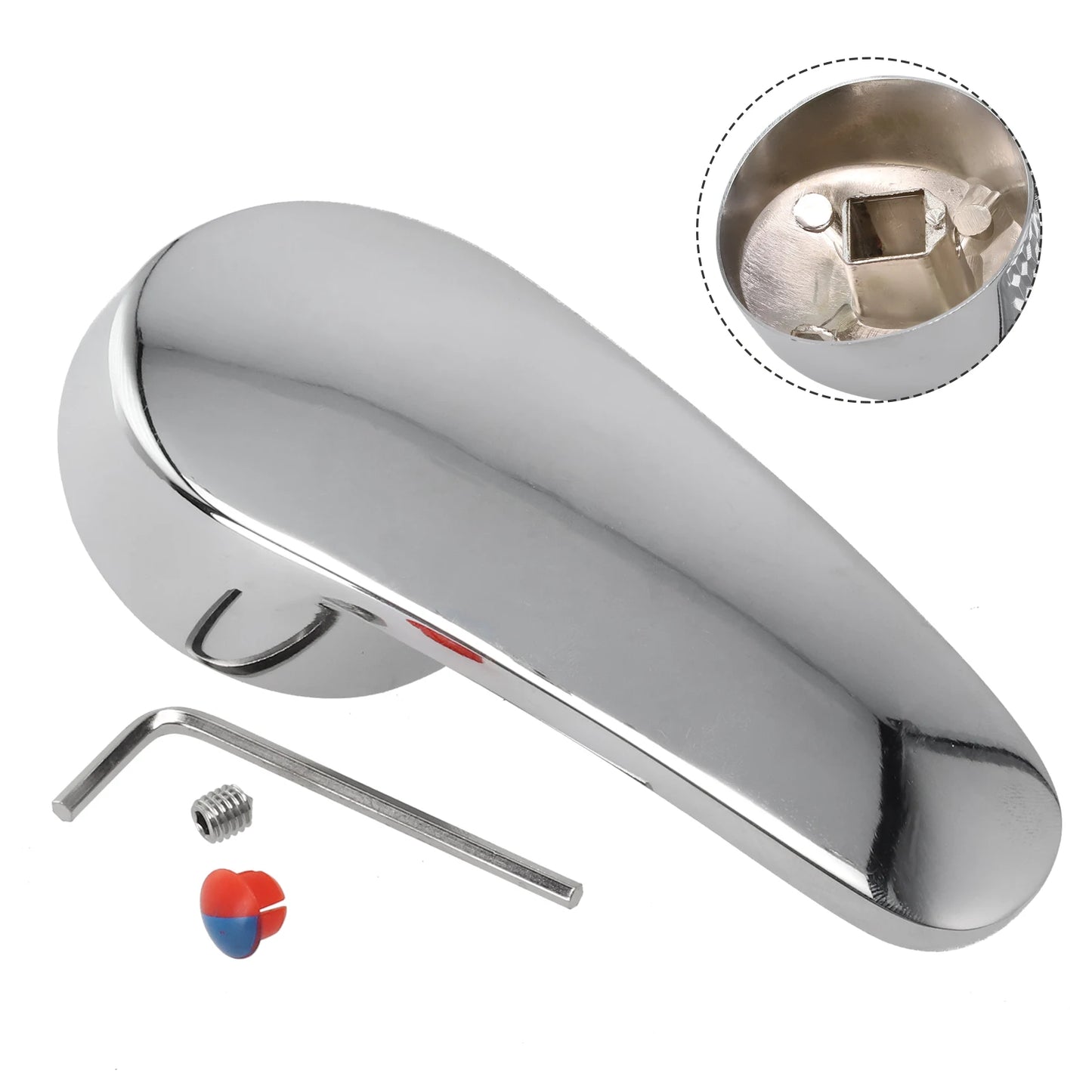 Kitchen/Bathroom Showers Mixer Tap Handle Faucet Head Handle Mirror Polished Basin Single Thermostats Bathtubs