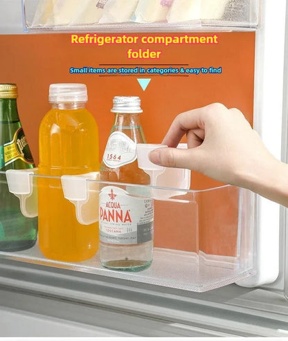 Refrigerator Fridge Storage Divider Board – Adjustable & Non-Slip Space-Saving Organizer for Kitchen Bottles, Cans & Shelves