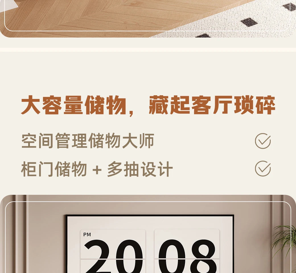 Trendy Floor Standing Living Room Decoration Cabinets Simple Modern Accent Cabinet Storage House Container Vitrina Furniture