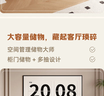 Trendy Floor Standing Living Room Decoration Cabinets Simple Modern Accent Cabinet Storage House Container Vitrina Furniture