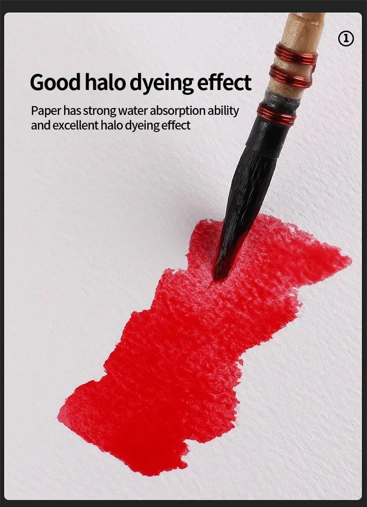 Baohong 20pcs 100% Cotton Artist Watercolor Drawing Paper 300gsm 32K 16K 8K Art Supplies Student School Supplies