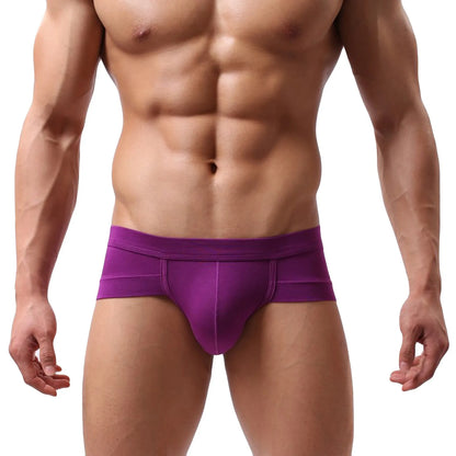 Mens Sexy Modal Underwear Briefs Men Low Rise U convex Pouch Brief Underpants Men Breathable Briefs