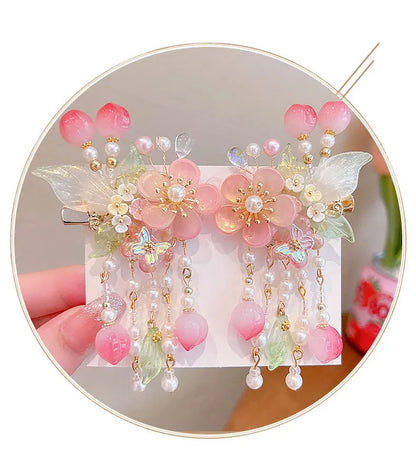 Children's Accessories Hanfu Headwear Chinese Style Hair Accessories Girls' Hair Clips Accessories Pair Clips