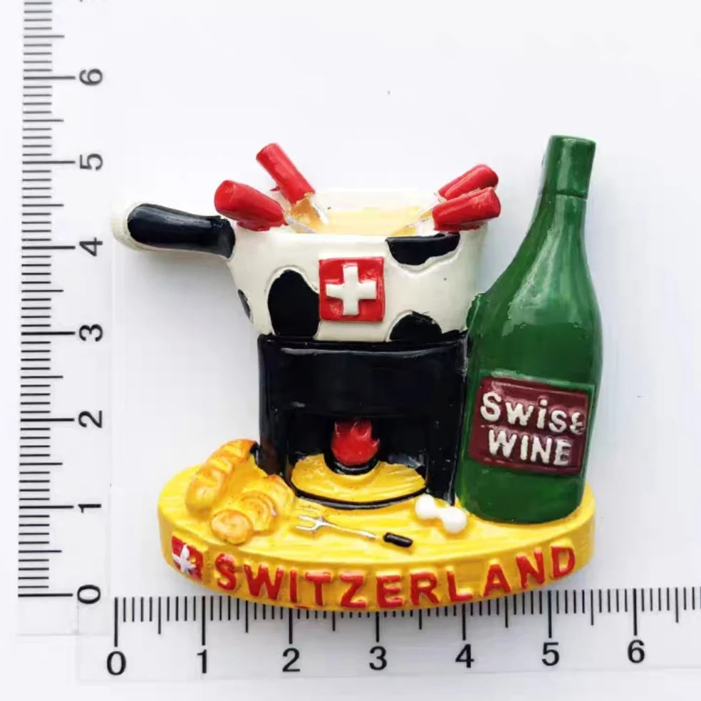 Europe Switzerland 3D Fridge Magnets Tourism Souvenir Refrigerator Magnets Sticker Collection Handicraft Decoration Articles