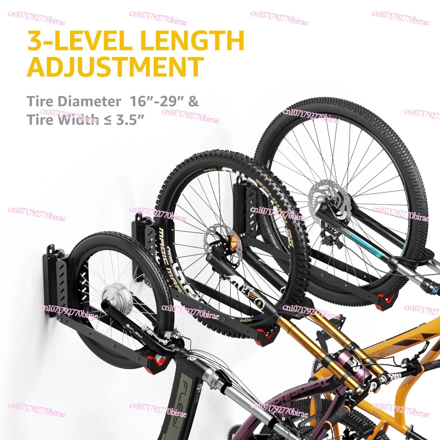 Rotating Bicycle Wall Rack Equipment Bracket