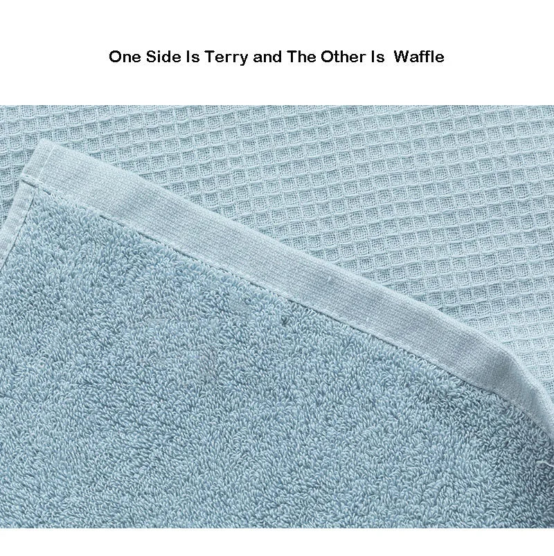 100% Cotton Double Layer Waffle Terry Bath Towel Soft Shower Towels Beach Towels Home Bathroom Towel For Adults