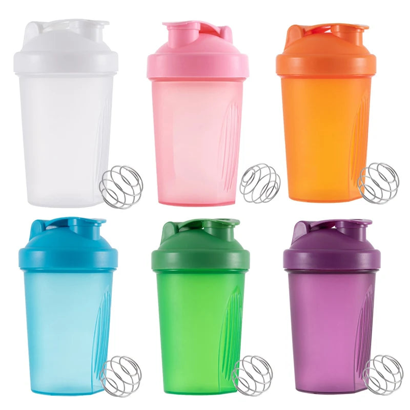 Sports water cup with Shaker Balls Leak Proof Drink Shaker Bottle Whey Protein Powder Mixing Bottle Fitness Gym Shaker Drink Cup