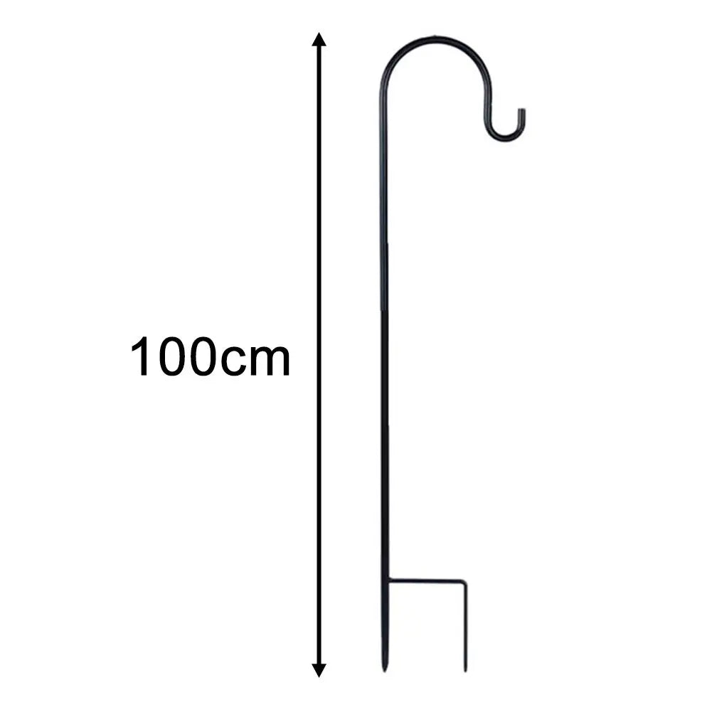 90/100/120cm Shepherd Hooks Plant Hook Craft Hook For Hanging Solar Lights Bird Feeders﻿ Outdoor Yard Garden Decor
