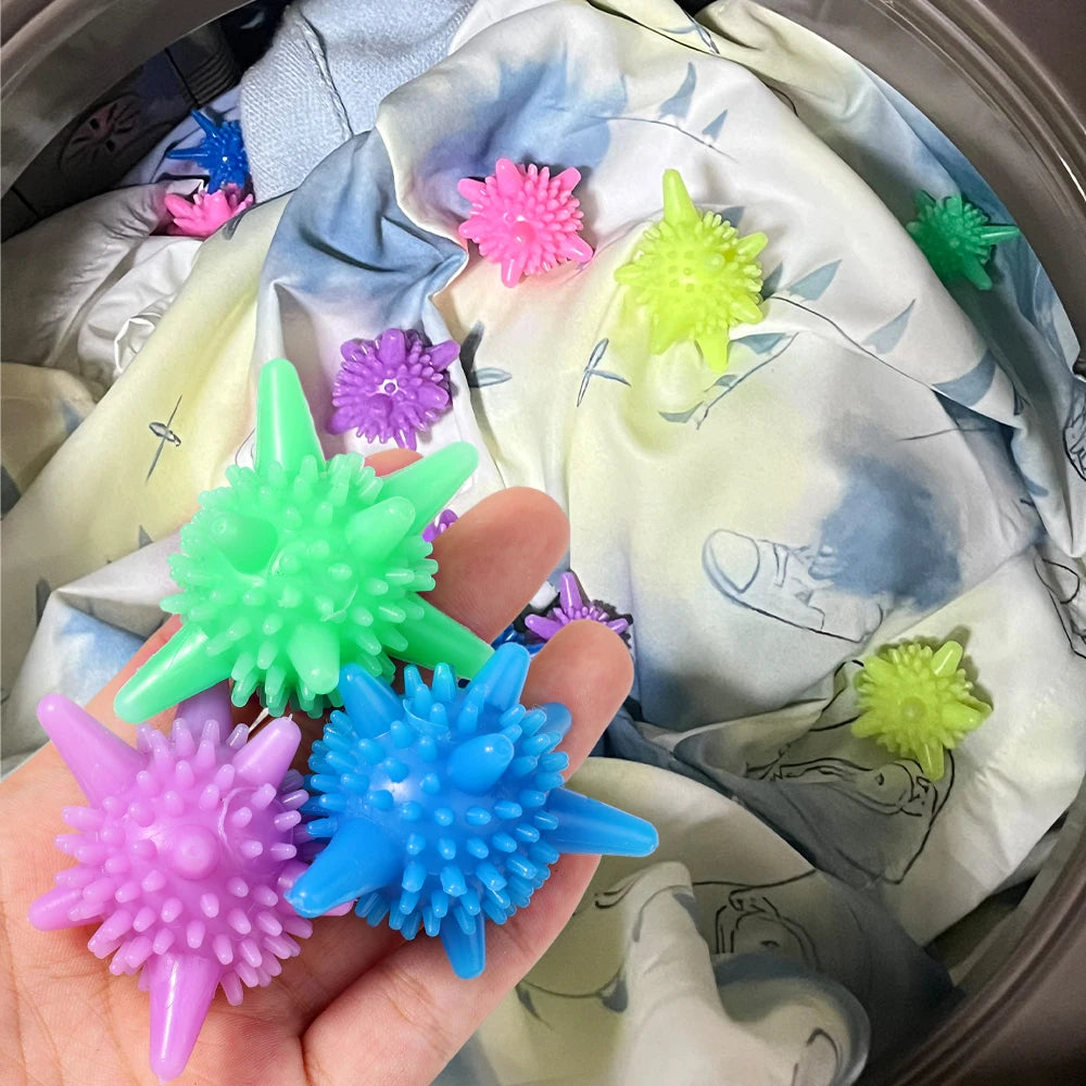 10/5/1PCS Reusable Laundry Ball for Washing Machine Lint Remover for Clothing PVC Solid Washing Anti-knot Clothes Dryer Balls