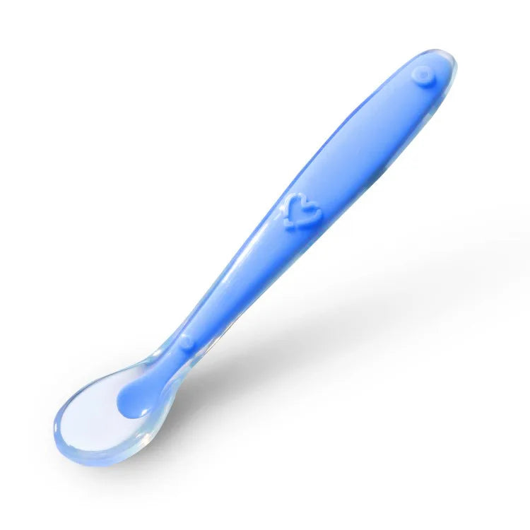 New style Baby Silicone Spoon Medical-Grade Liquid Silicone + Ultra-Soft Tip Safe Feeding For Water/Cereal/Puree