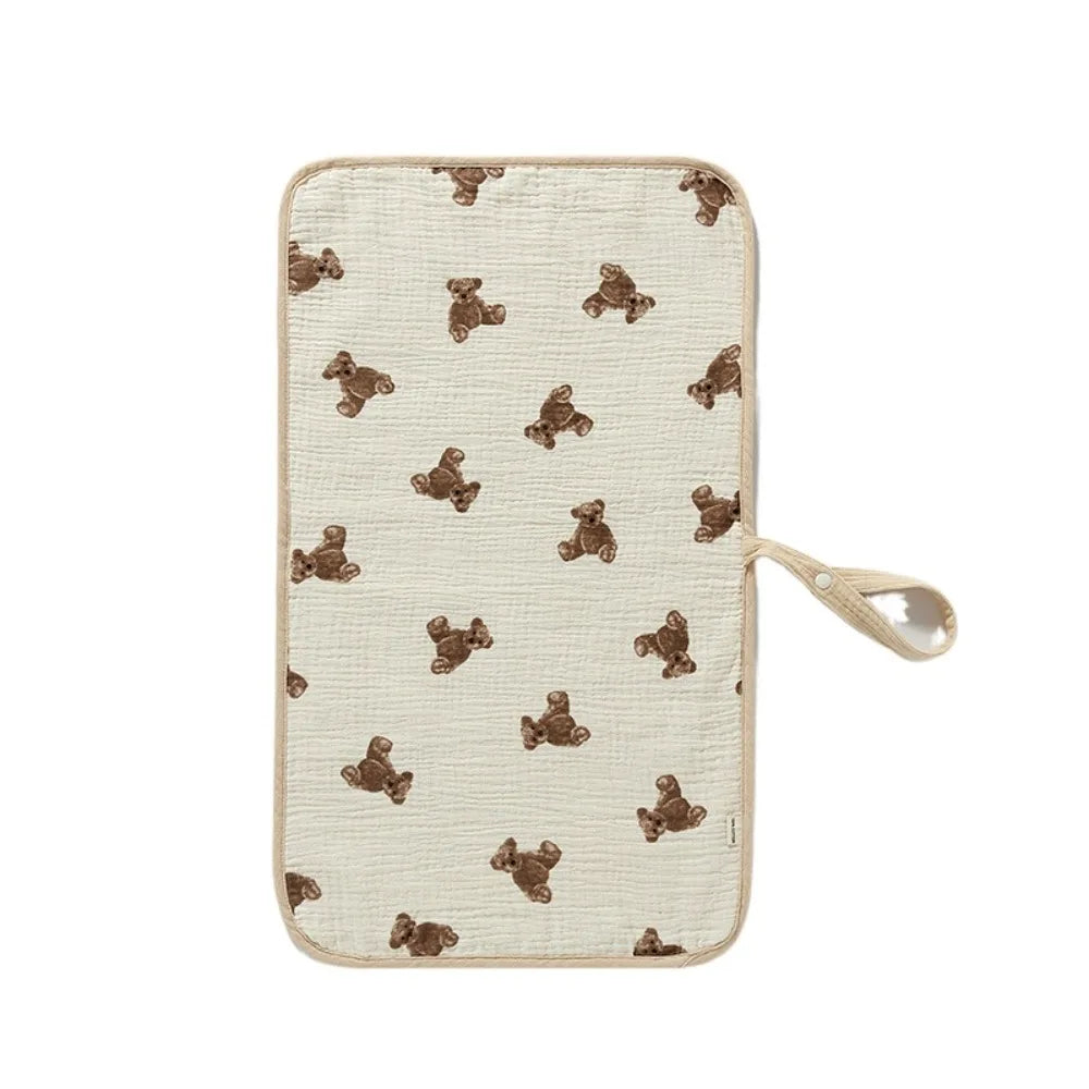 Soft Baby Diaper Changing Pad Strong Absorbent Breathable Infant Diaper Mat Hypoallergenic Diapering Sheet Baby Bed Pad Nursery