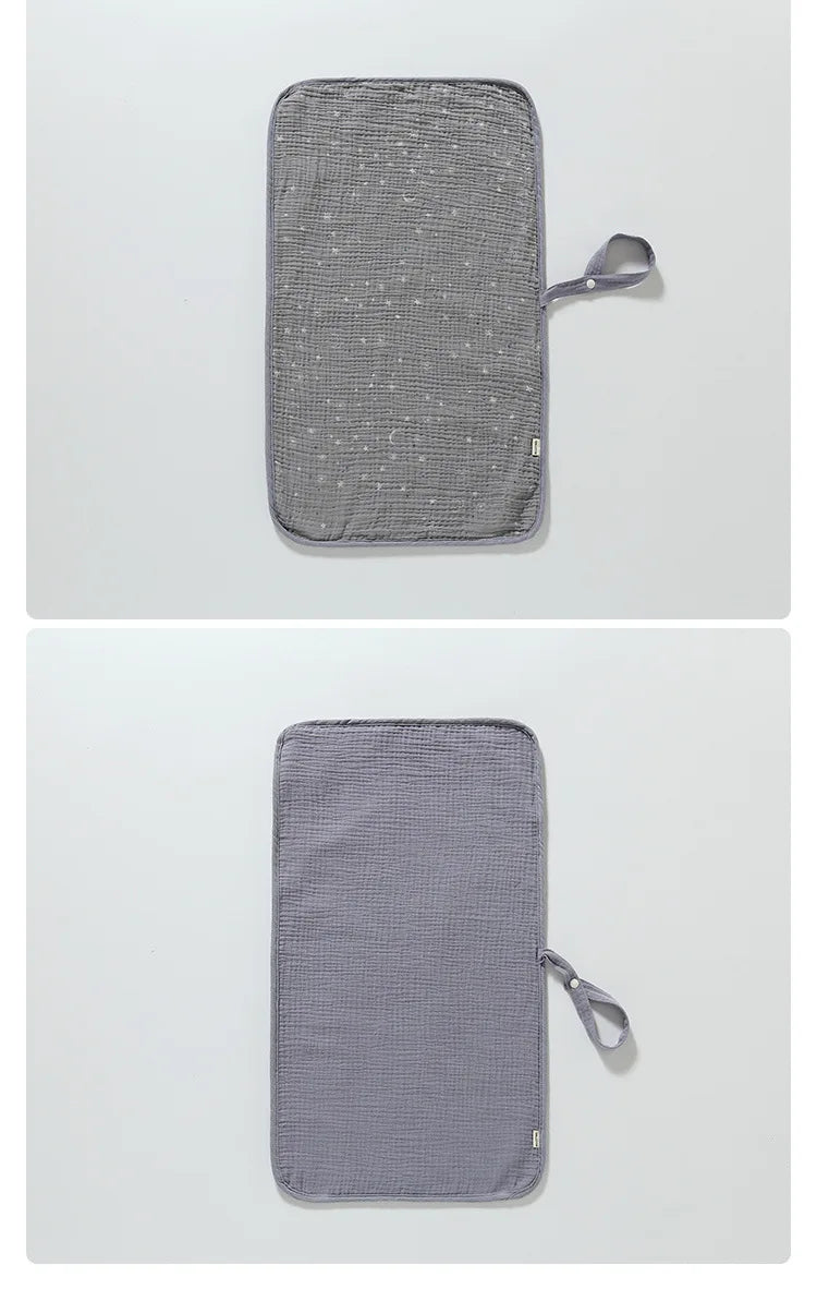 Foldable Baby Infant Cotton Changing Pads Reusable Soft Cotton Infant Mat Changing Pad for Newborn Underpads Two-sided Mattress