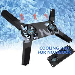 Laptop Cooling Pad Laptop Cooler USB Powered Cooling Pad Bracket 2 Fans for Laptop Universal 7 15" 1 Laptop Stand
