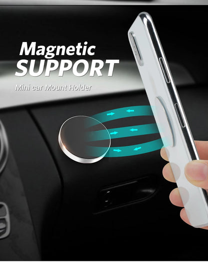 Magnetic Phone Holder for Car Magnets Car Dashboard Phone Mount Phone Holder Car Mount for Home Wall Compatible with All Phone