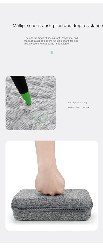 Large Capacity Travel Electronics Accessories Organizer Tablet Hard Disk Cable Portable Storage Bag EVA Airbag Travel Bags