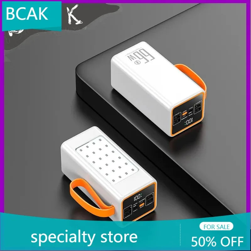 BCAK /Hot  style  500000mah 100000mah 200000mah 300000mah Upgraded Version Super power bank fast charge with LED Large Capacity